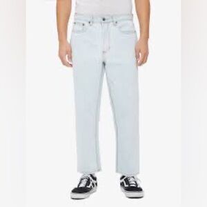 Obey BENDER DENIM SZ 33 Bleach Light Blue